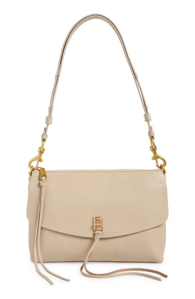 Rebecca Minkoff Darren Leather Shoulder Bag In Cashmere