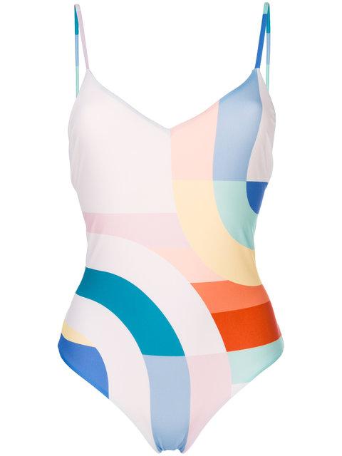 Mara Hoffman Contrast Swimsuit | ModeSens