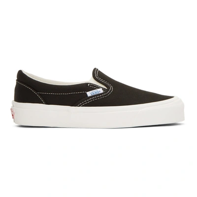 Vans Black Og Classic Lx Slip-on Sneakers