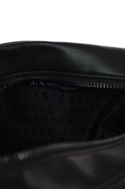 Armani Exchange Women's Black Leather Shoulder Bag