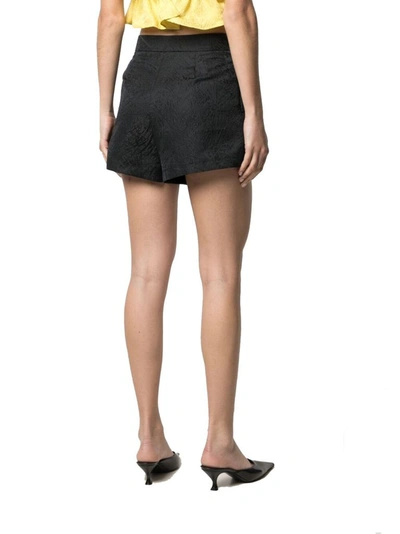 Msgm Women's Black Polyester Shorts