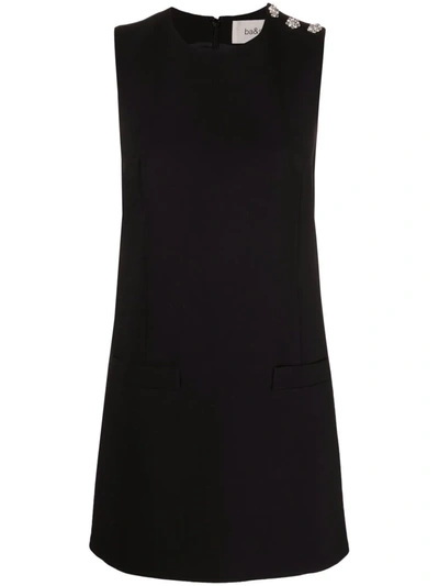 Ba&sh Tayler Button-detail Mini Dress In Black