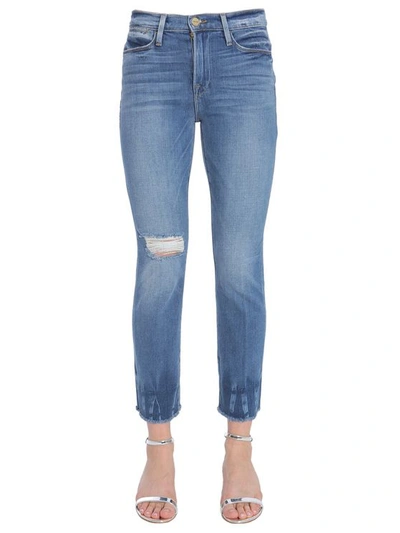 Frame Le High Straight Jeans In Denim