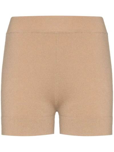 Extreme Cashmere Cashmere Knitted Shorts In Neutrals