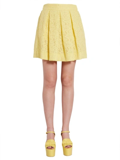 Boutique Moschino Folded Skirt In Yellow