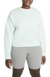Nike Sportswear Fleece Crewneck Sweatshirt In Barely Green/ White