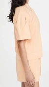 Agolde The Round Shoulder Oversize Sweatshirt In Sherbert