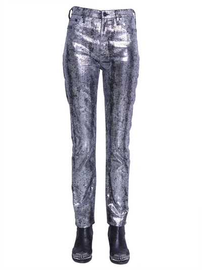 Mcq By Alexander Mcqueen Five Pocket Jeans In Silver
