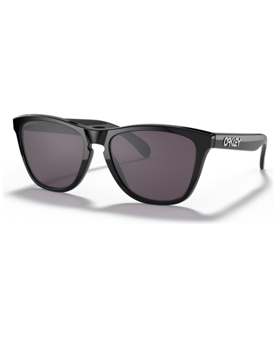 Oakley Men's Low Bridge Fit Sunglasses, Oo9245 Frogskins 54 In Black