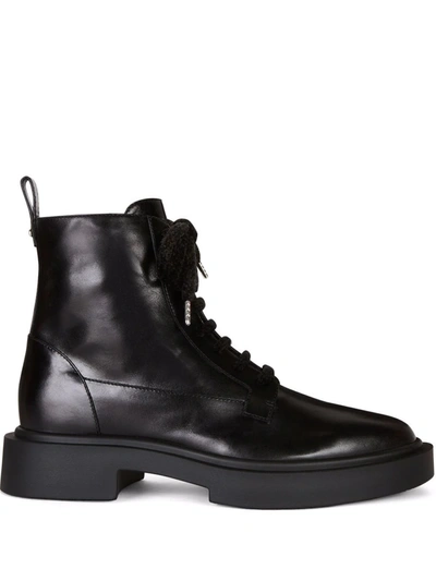 Giuseppe Zanotti Achille Lace-up Ankle Boots In Black