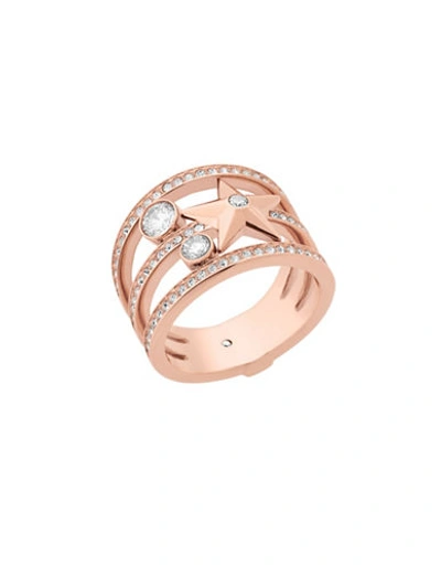 Michael Kors Celestial Crystal Star Ring In Rose Gold