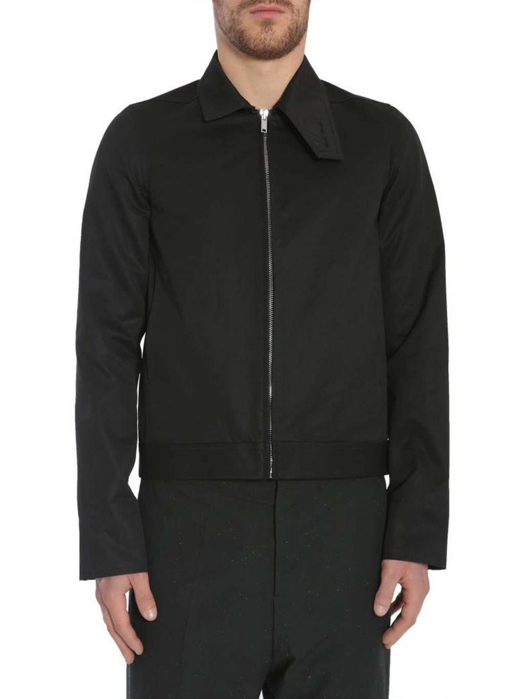 Rick Owens Narrow Brother Jacket In Nero | ModeSens