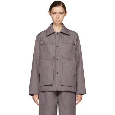 Craig Green Purple Quilted Workwear Jacket