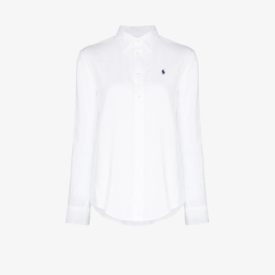 Polo Ralph Lauren Relaxed Linen Shirt In White
