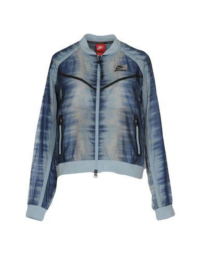 Nike Jackets In Slate Blue
