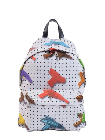 Jeremy Scott Backpack In Technical Fabric In Bianco