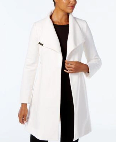 Michael Kors Michael Wool-blend Belted Walker Coat In Ivory | ModeSens