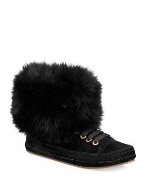 antoine fur cuff sneaker