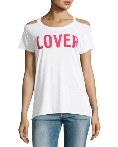 Chaser Lover Cold-shoulder Graphic Tee