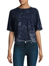 Cotton Citizen Tokyo Crop Tee In Navy