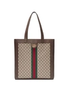 Gucci Ophidia Soft Gg Supreme Large Tote In Brown