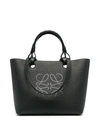 Loewe Anagram Classic Leather Tote Bag In Grey
