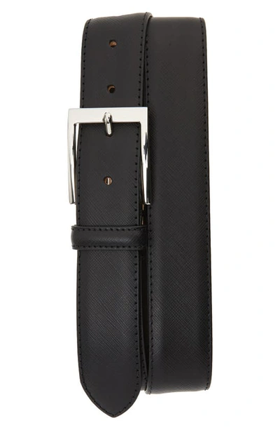 To Boot New York Saffiano Leather Belt In Black