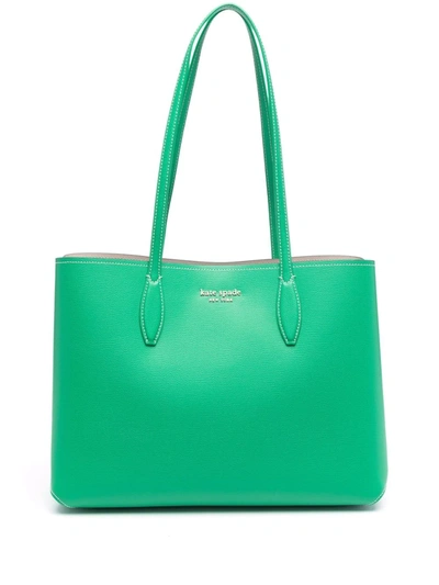 Kate Spade All Day Large Zip-top Tote In Grün