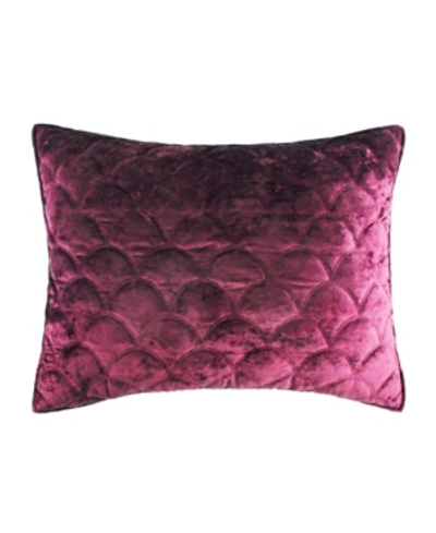 Levtex Ellora Velvet Standard Sham In Plum