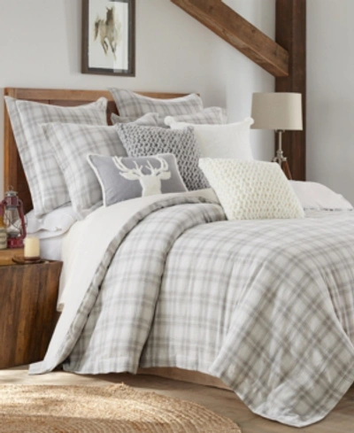 Levtex Macalister Plaid 3-pc. Duvet Cover Set, Full/queen In Gray