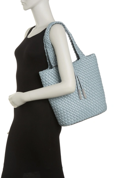 Calvin Klein Naomi Woven Tote In Twilight