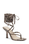 Jessica Simpson Women's Kelsa Ankle Wrap High Heel Dress Sandals Women's Shoes In Khaki Synthetic