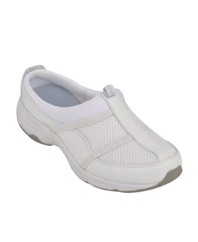 Easy Spirit Women's Argyle Slip-on Casual Walking Clogs Women's Shoes In White