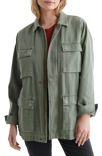 Lucky Brand Women's Line Up Military Inspired Jacket In Green