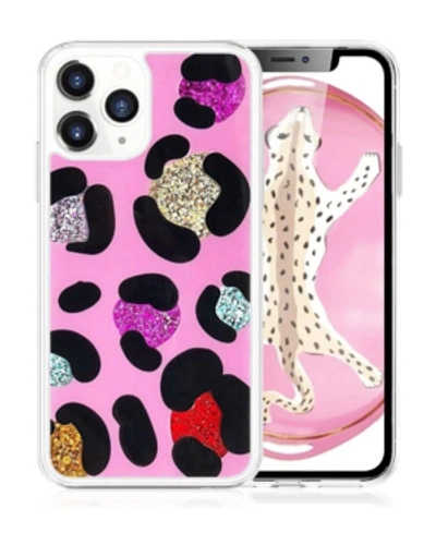 Milanblocks Iphone 11 Pro Max Leopard Glitter Phone Case In Pink