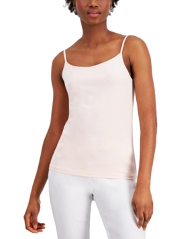 Alfani Women's Scoop-neck Knit Camisole Tank, Created For Macy's In Pink