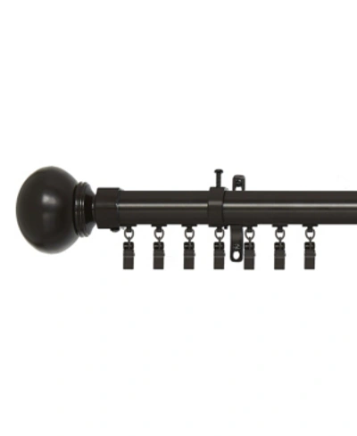 Achim Innovative Traverse Curtain Rod Porter, 66"-120" In Oil Rubbed Bronze