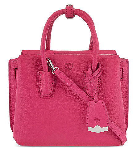 Mcm Milla Mini Tote Bag, Beetroot Pink | ModeSens