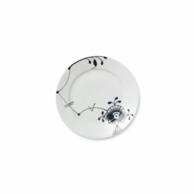 Royal Copenhagen Black Fluted Mega Salad Plate In Multi