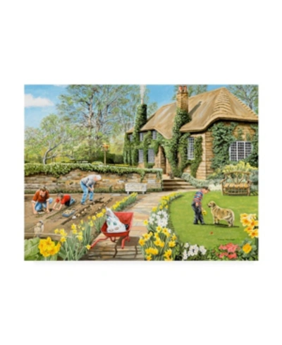 Trademark Global Trevor Mitchell Spring Garden Scene Canvas Art In Multi