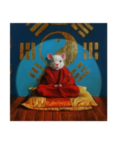 Trademark Global Lucia Hefferna Inner Peace Mouse Canvas Art In Multi