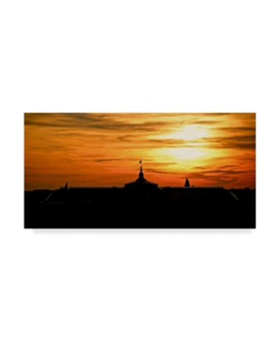 Trademark Global American School Grand Palais At Sunset Canvas Art In Multi