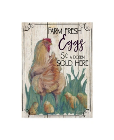 Trademark Global Marnie Bourque Eggs And Chicken Canvas Art In Multi