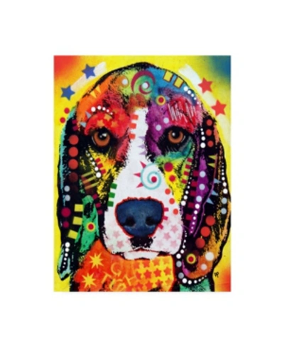 Trademark Global Dean Russo Beagle Face Canvas Art In Multi
