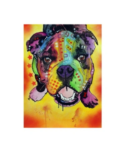 Trademark Global Dean Russo Baby Bulldog Stencil Canvas Art In Multi