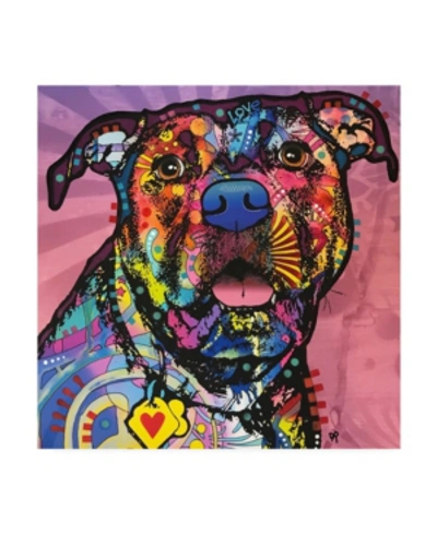 Trademark Global Dean Russo Baby Bulldog Stencil Canvas Art In Multi