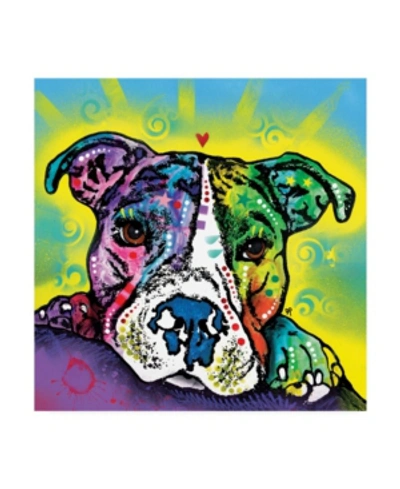 Trademark Global Dean Russo The Baby Pit Bull Canvas Art In Multi