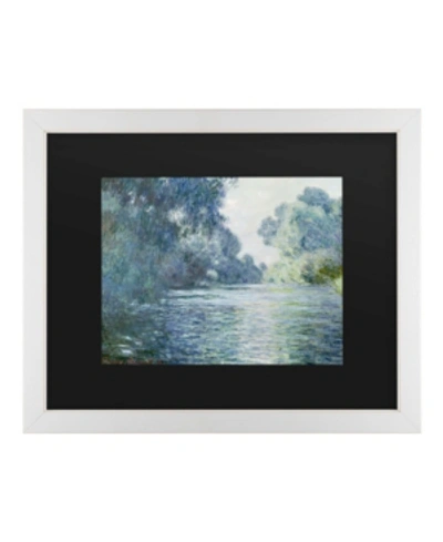 Trademark Global Claude Monet Branch Of The Seine Near Giverny Matted Framed Art In Multi