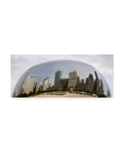 Trademark Global Monte Nagler Chicago Reflections Chicago Illinois Color Pan Canvas Art In Multi
