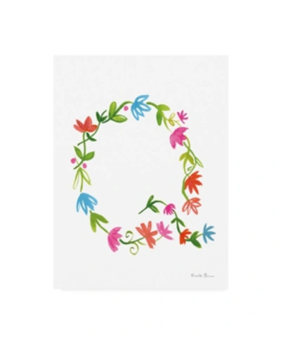 Trademark Global Farida Zaman Floral Alphabet Letter Xvii Canvas Art In Multi